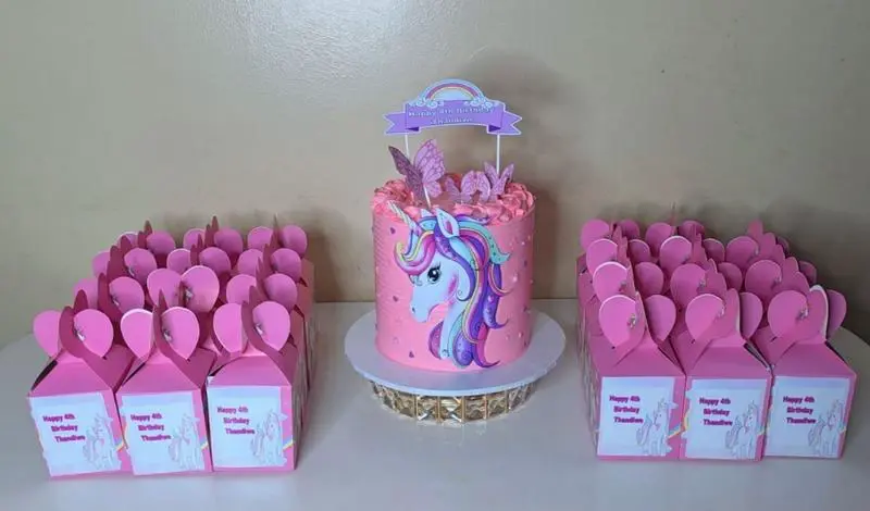 Cake + 30 Filled Snacks Boxes Package (1.5kg)Jaytal House Of Cake