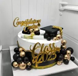 Elegant Black and Gold Celebration CakeJaytal House Of Cake