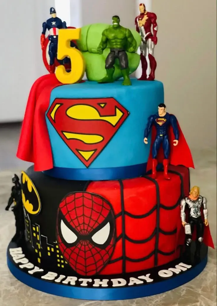 Fondant Heroes Cake