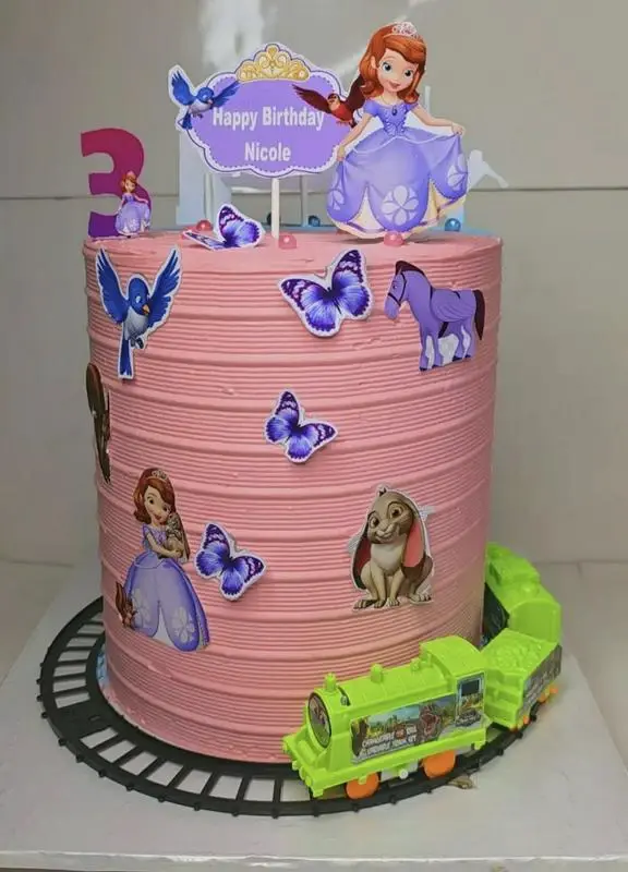 Moving Train Sofia Themed CakeJaytal House Of Cake