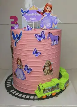 Moving Train Sofia Themed CakeJaytal House Of Cake
