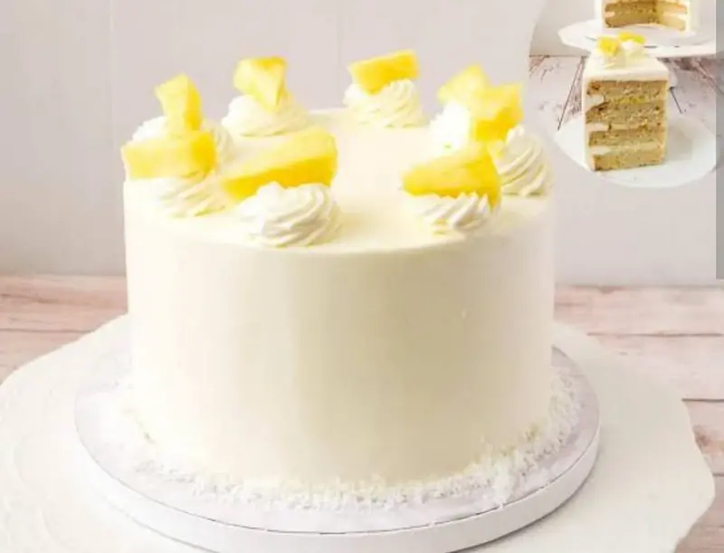 Pineapple Pinacolada Cake