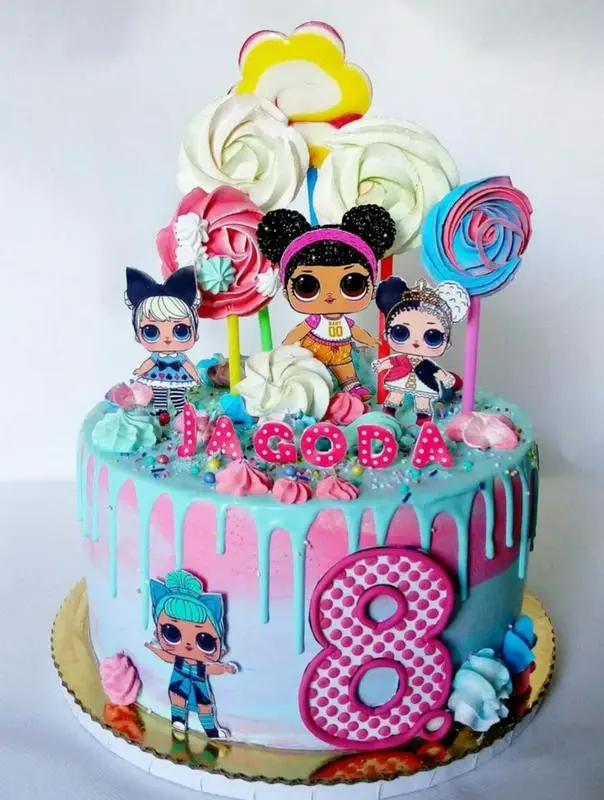 Vanilla LOL Themed Cake
