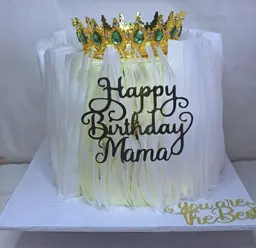 Wafer Paper Crown CakeJaytal House Of Cake