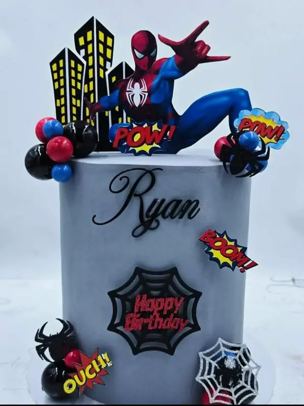 Web-Slinger Spiderman Cake
